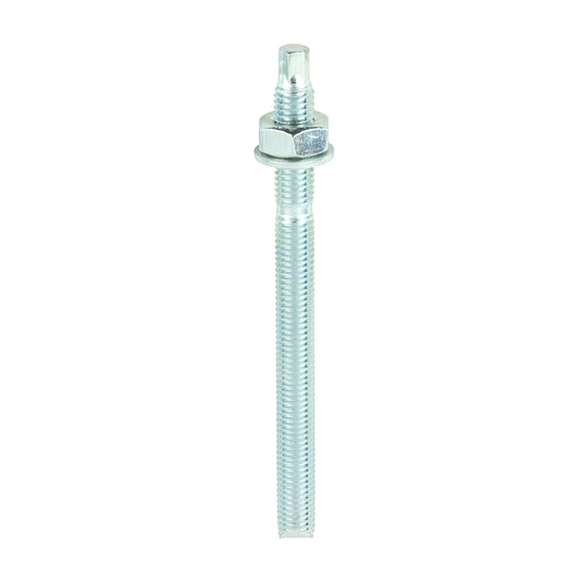 TIMCO M10 x 130 Chemical Anchor Threaded Studs, Nuts & Washers - Zinc