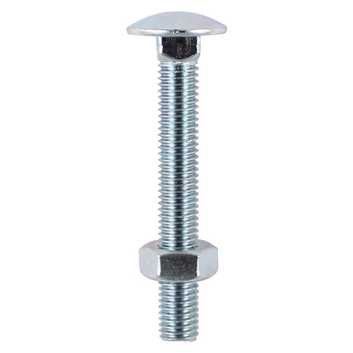 TIMCO Carriage Bolts & Hex Nuts - Zinc M12 x 250