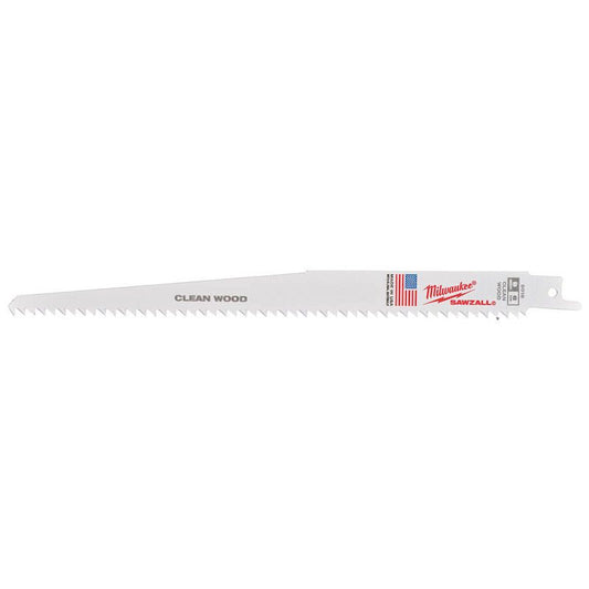 Milwaukee 48005016 Sawzall Blade Wood & Plastic 230 x 6 TPI Pack of 5