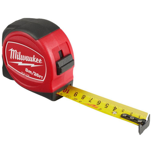 Milwaukee Slimline Tape Measure 8m/26ft