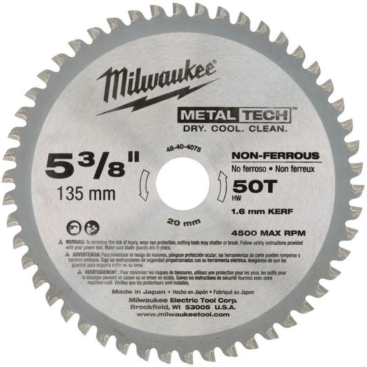 Milwaukee Metal Cutting Circular Saw Blade 5-3/8" (137mm) x 30T