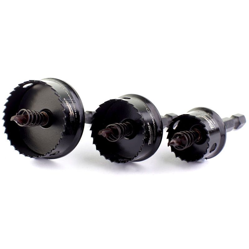 Milwaukee 1/4" Hex Shockwave Impact Duty Holesaw Set (3 Pieces)