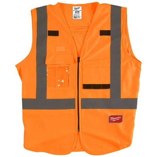 Milwaukee S/M Orange Hi-Visibility Vest