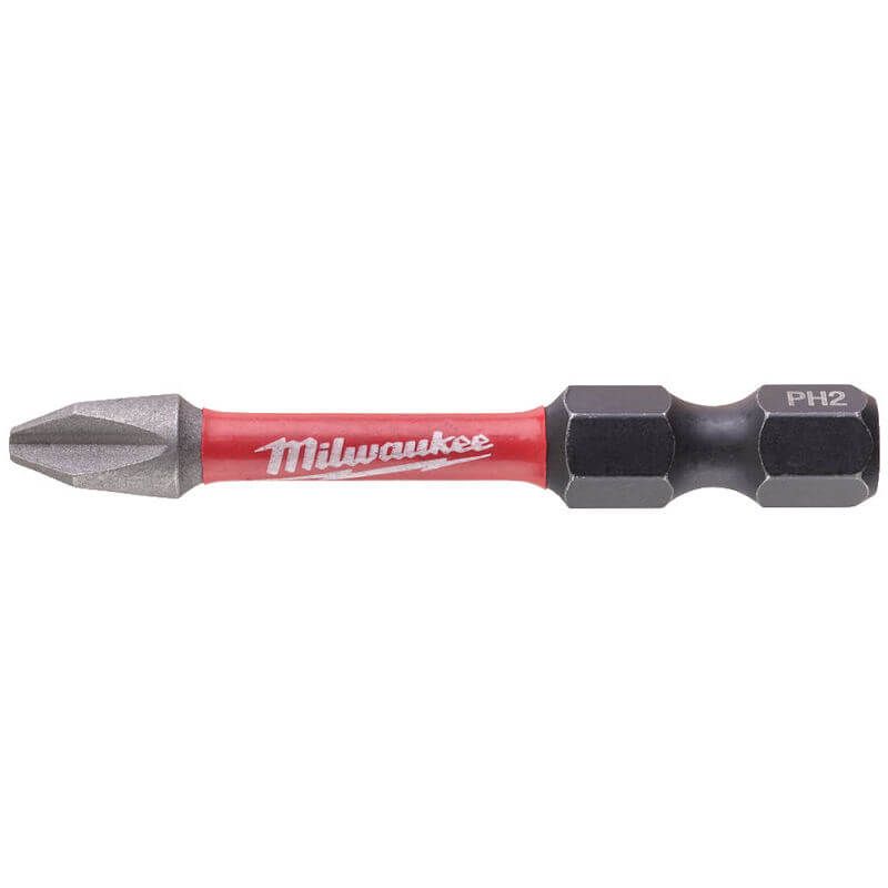 Milwaukee 10 Piece SHOCKWAVE™ Impact Duty Screwdriver Bits PH2 x 50mm