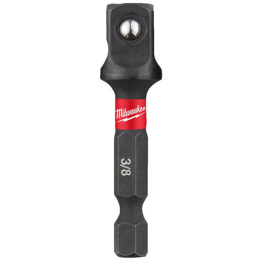 Milwaukee Shockwave™ Impact Duty Socket Adaptor - 1/4" Hex to 3/8" Square