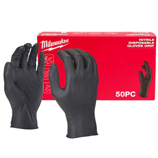 Milwaukee Size 10/XL Nitrile Disposable Gloves 50 pcs