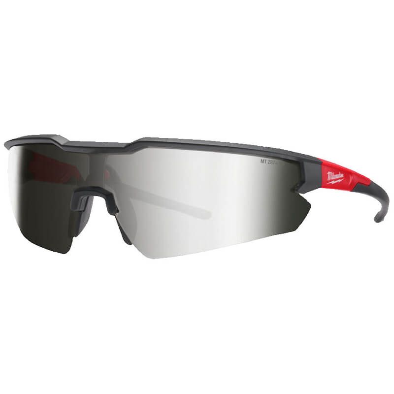 Milwaukee Silver Mirror Enhanced Safety Glasses