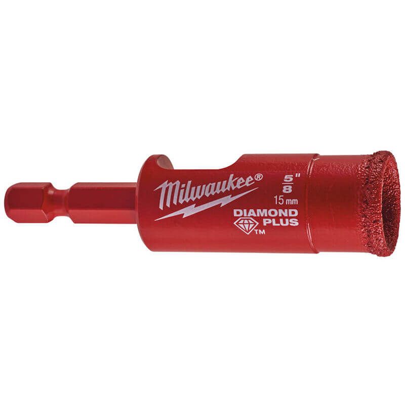 Milwaukee 15mm Diamond Max™ ¼″ Wet/Dry Drill Bits