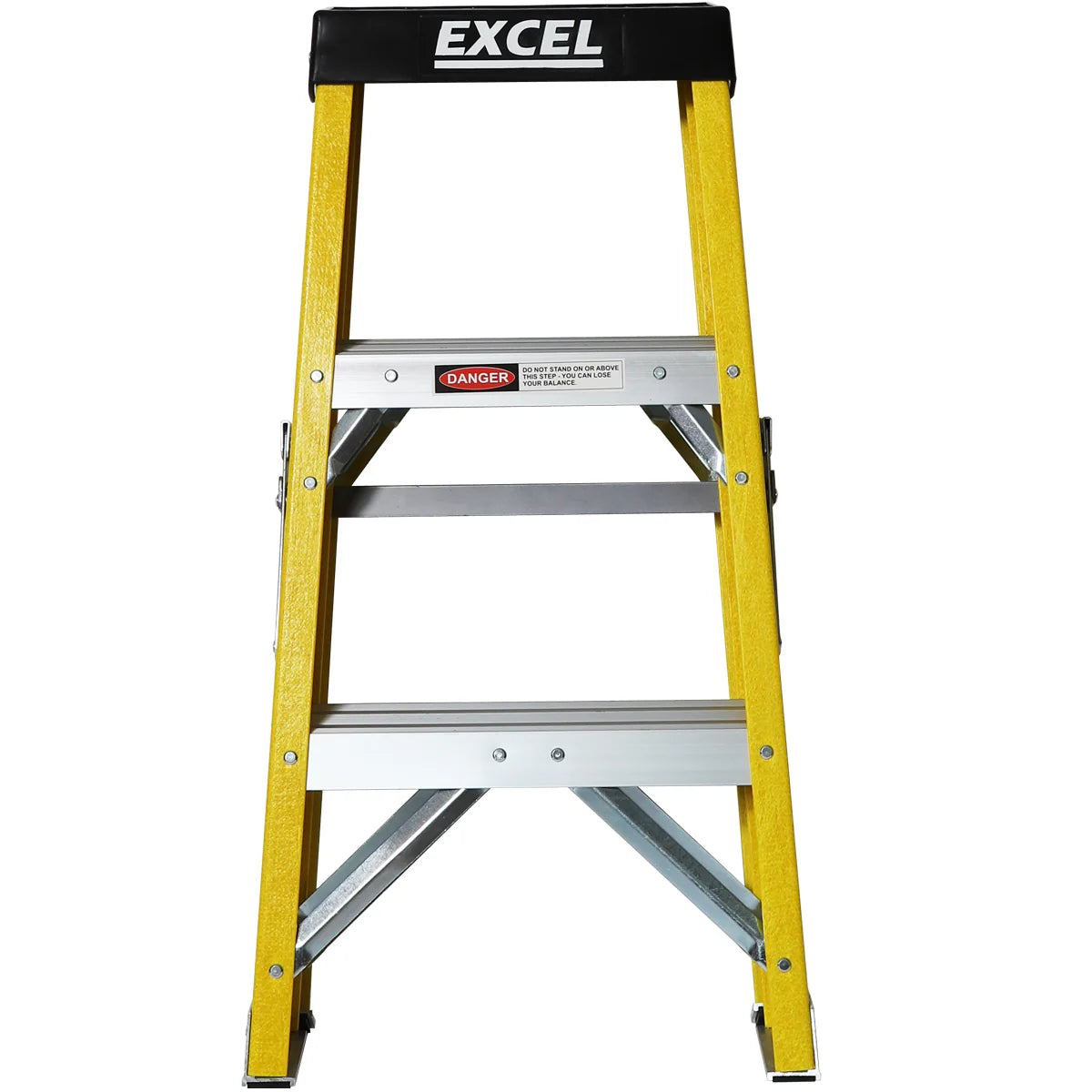 Excel 7403 3 Tread Fibregalss Ladder 0.76m