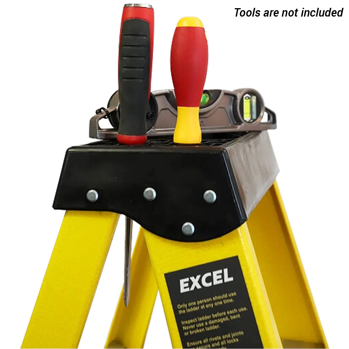 Excel 7403 3 Tread Fibregalss Ladder 0.76m