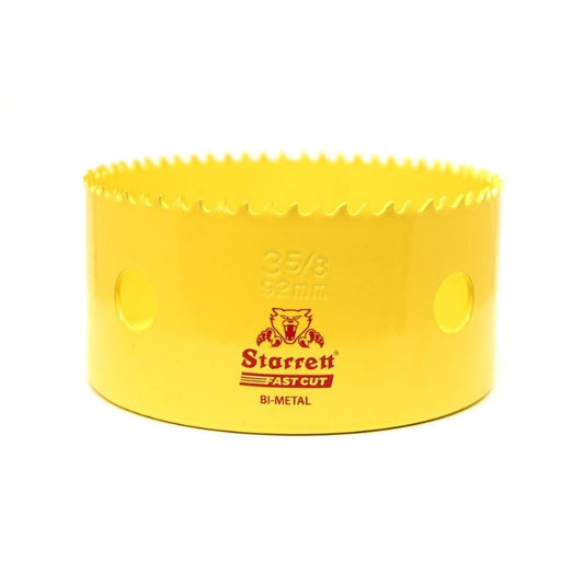 Starrett 92mm (3.5/8”) Diameter Bi-Metal Fast Cut Holesaw
