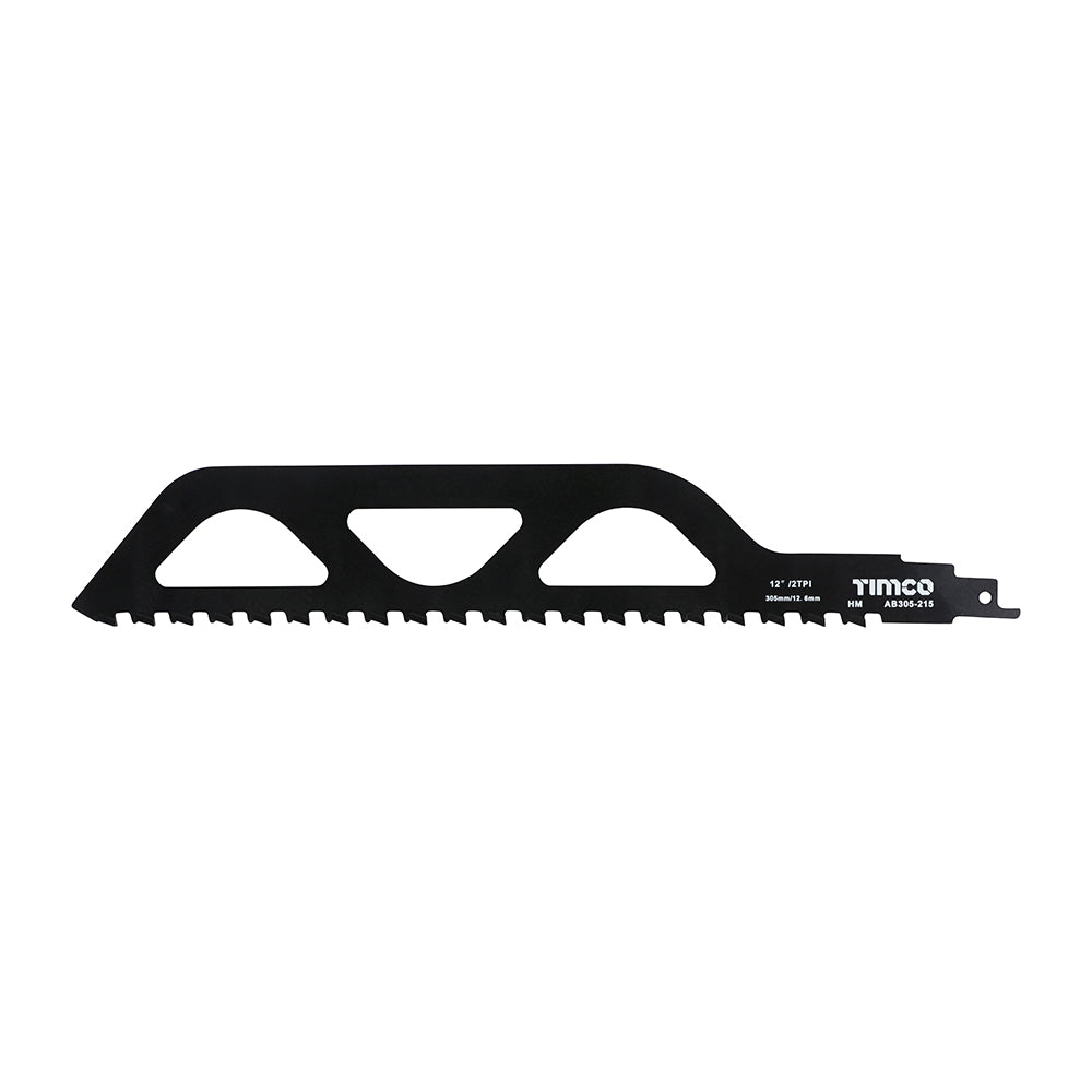 TIMCO Reciprocating Saw Blades - Block/Brick Cutting - Tungsten Carbide Tipped Blade