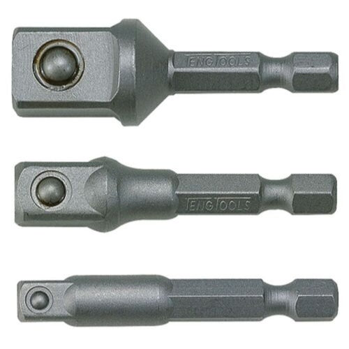 Teng Tools 50mm Adaptor 1/4in Hex to 1/2in Square