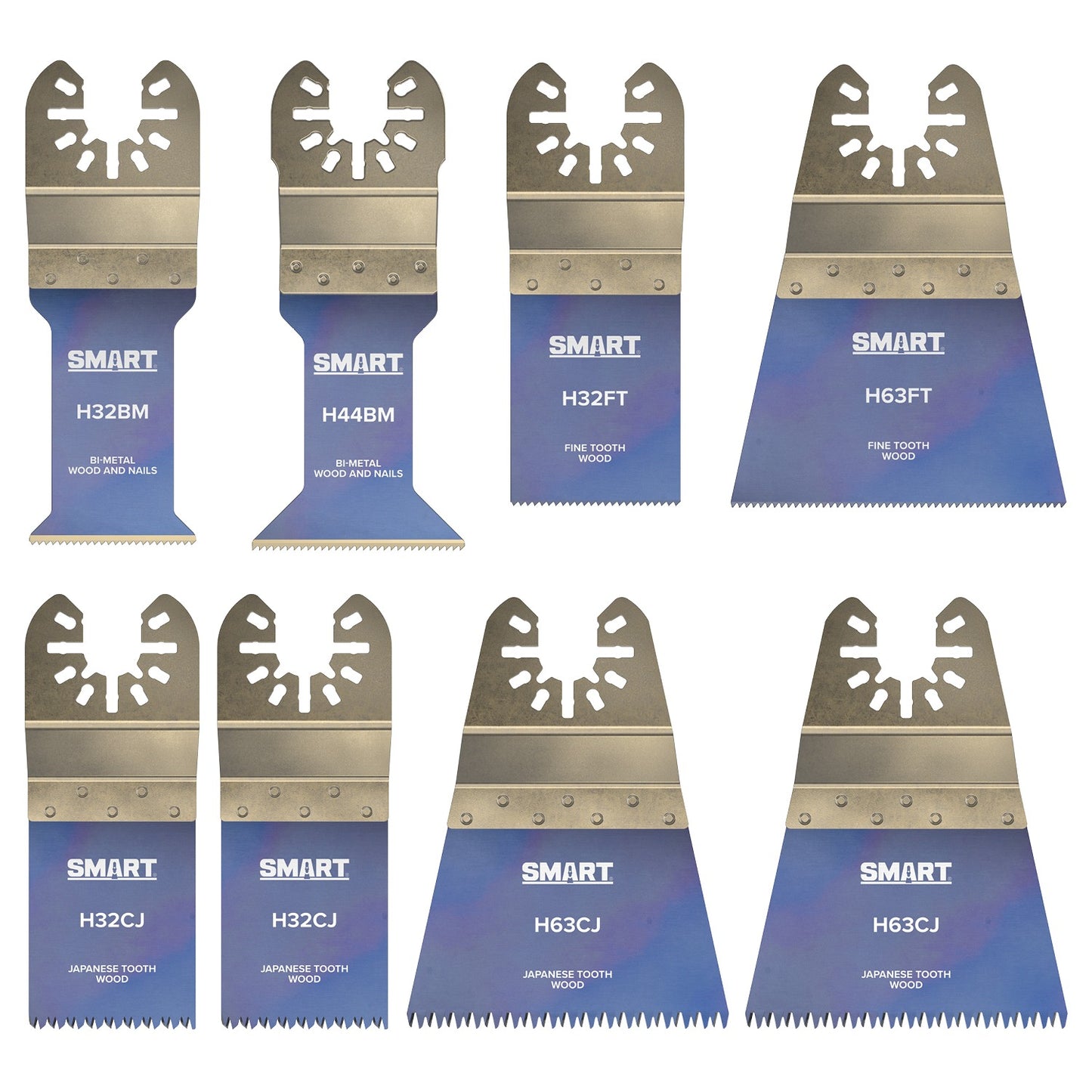 SMART Trade Series 8 Piece Multi-tool Blade Set