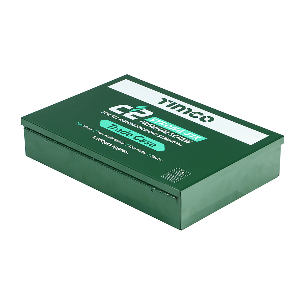 Timco C2 Strong-Fix PZ Double-Countersunk Multipurpose Premium Screw Trade Case (1800 Pieces)