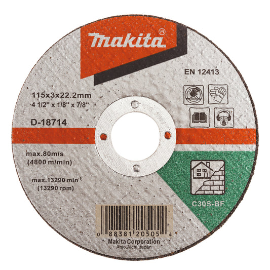Makita 115mm (4.5'') Masonry Cutting Disc