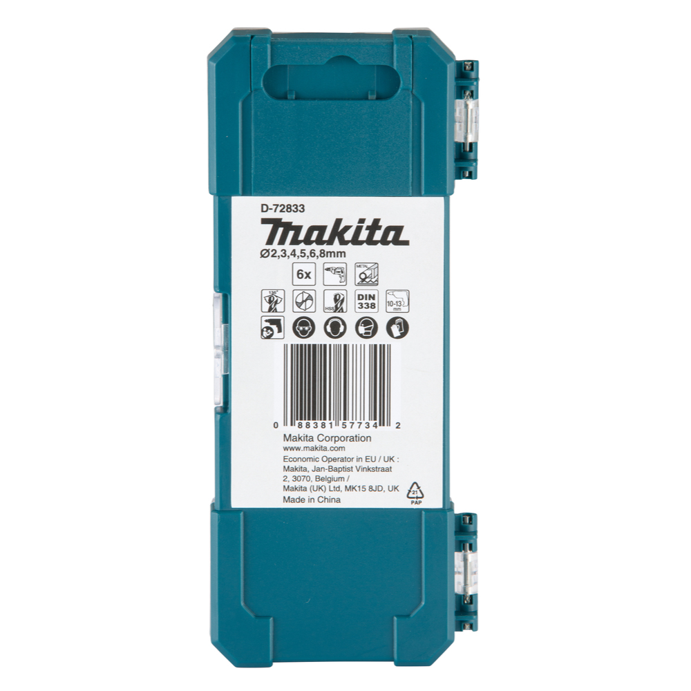 Makita 6 Piece HSS Tin Drill Bit Set