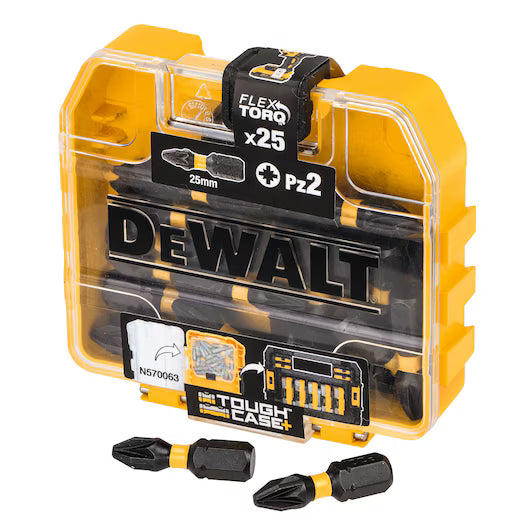 DeWalt Extreme FLEXTORQ Small Bulk Storage 25pc Set PZ2 25mm