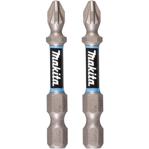 Makita Impact Premier Double Ended PZ2 Bit 50mm (2 Pack)