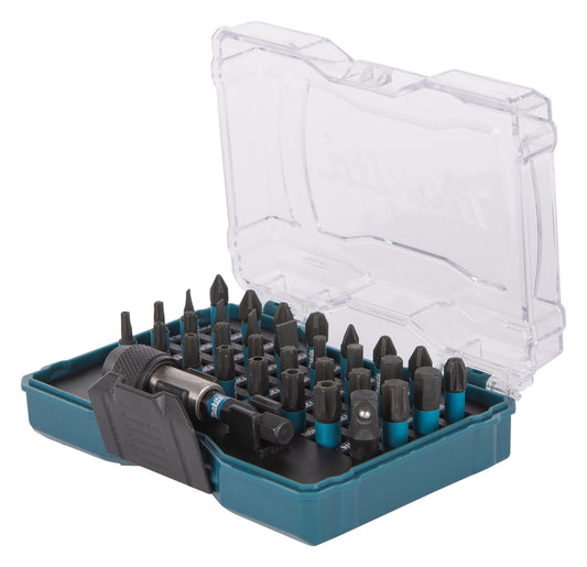 Makita Impact Driver Impact Screwdriver Bit Set + Holder - 33 Piece