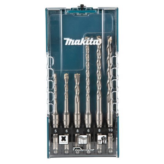 Makita 6 Piece SDS+ TCT Drill Bit Set
