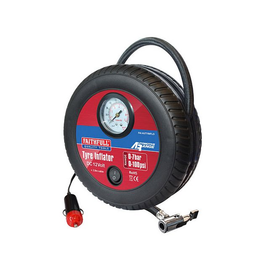 Faithfull Low Volume Tyre Inflator 12V
