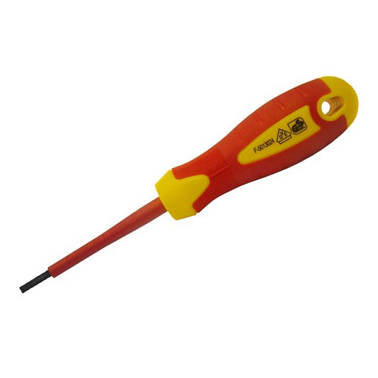 Faithfull VDE Soft Grip Screwdriver Slotted Tip 2.5 x 75mm