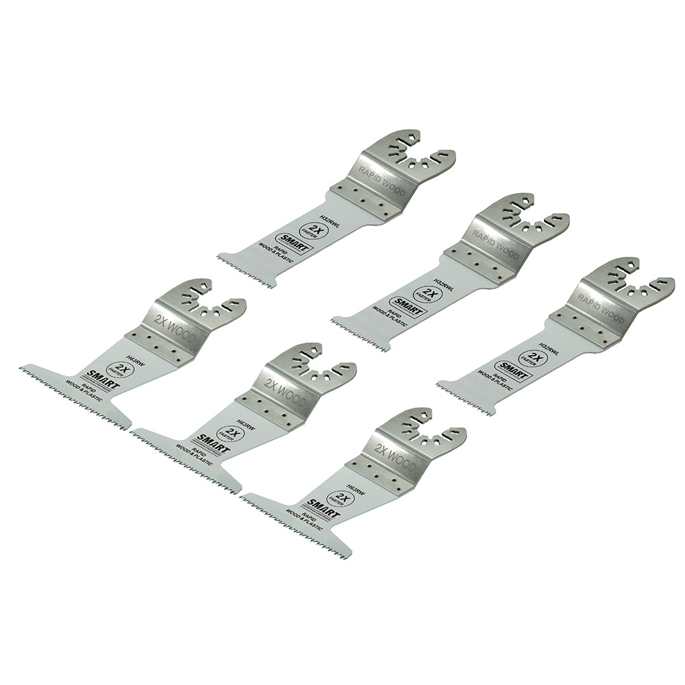 SMART Trade Series 6 Piece Rapid Wood Blade Set