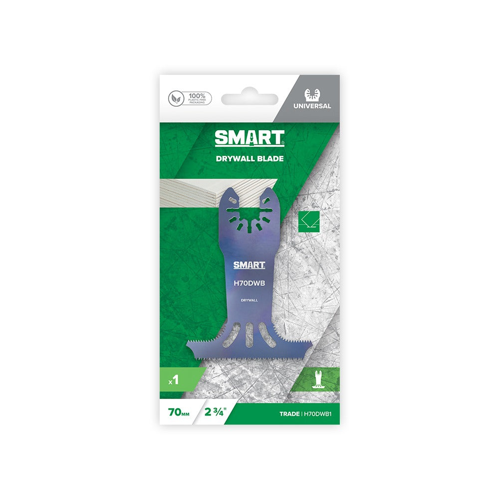 SMART Trade Series 70mm Universal Multi-Tool Blade For Drywall Plasterboard