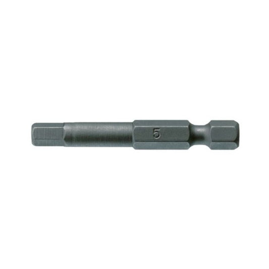 Teng Tools 1/4" Hex Bits 50mm 5mm ×3