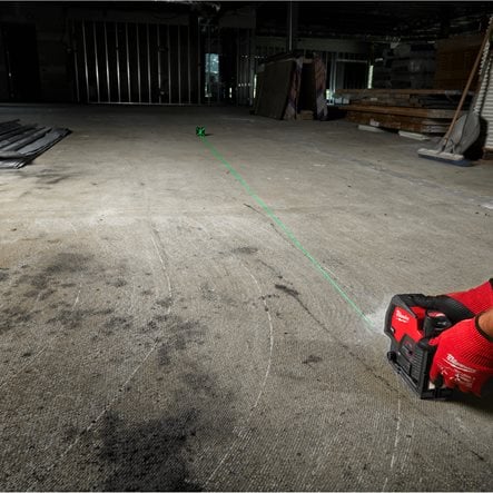 Milwaukee M12™ Green Cross Line Laser With Plumb Points