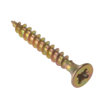 Forgefix M/P Screw 5 x 70mm (Pack of 10) Zinc Yellow Passivated