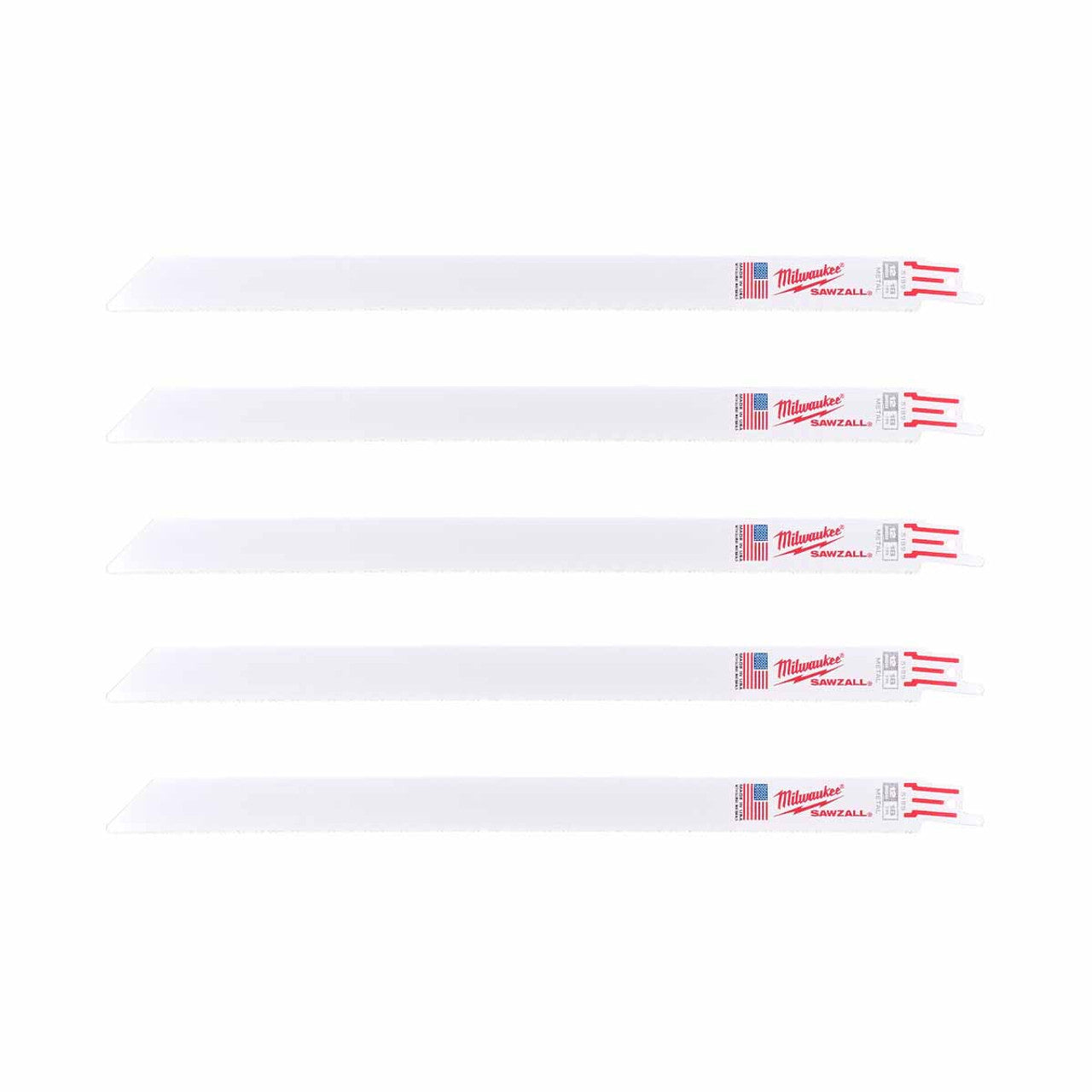Milwaukee 300mm x 18tpi Metal Thin Kerf Sawzall Blades