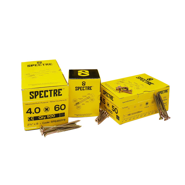 Spectre Woodscrew 4.0 x 70mm (Box 500)