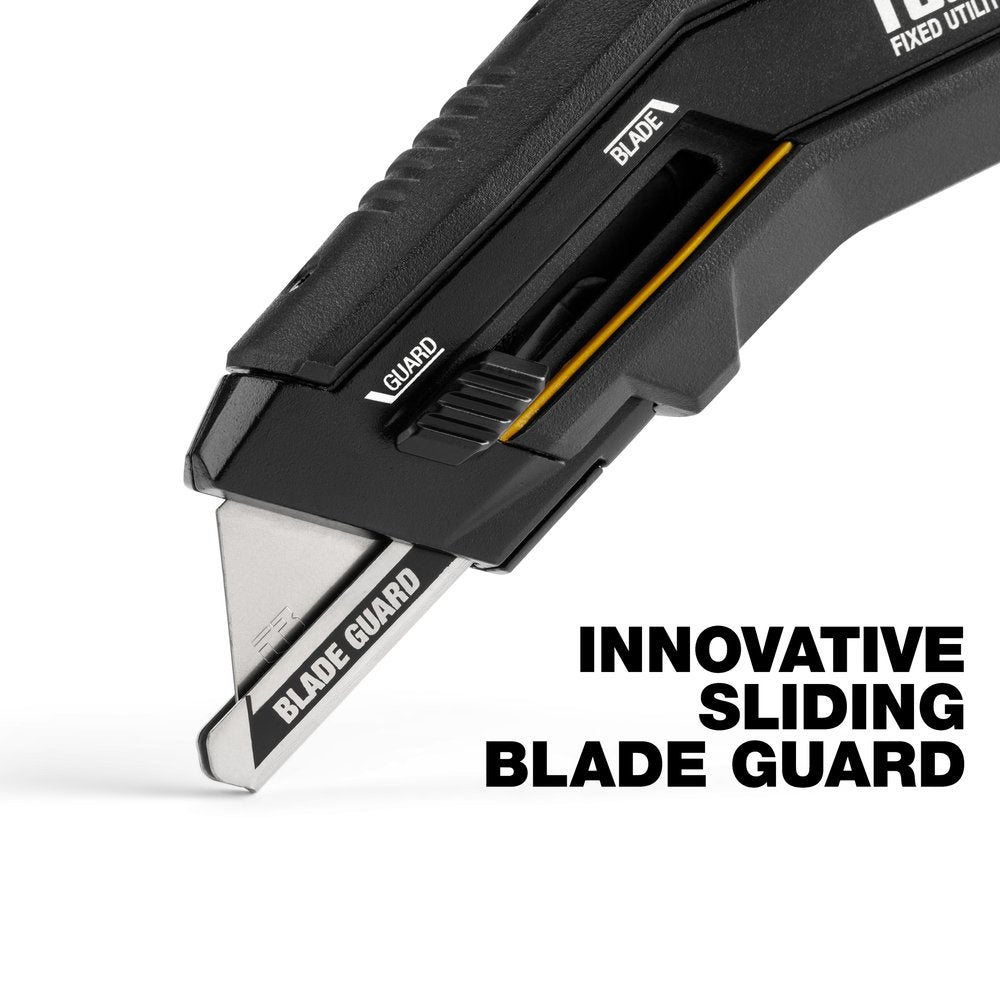 ToughBuilt Fixed Blade Knife + Sliding Guard