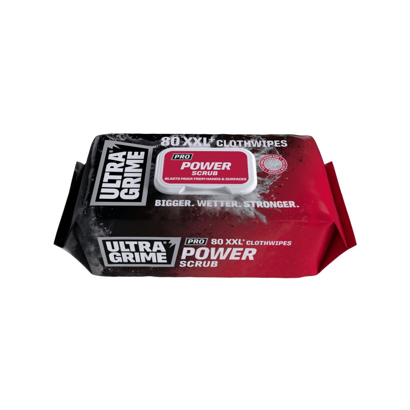 UltraGrime PRO Power Scrub Cleaning Wet Wipes