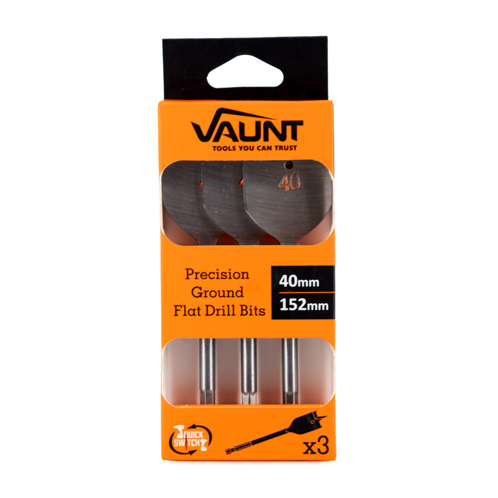 Vaunt 40mm x 152mm Flat Bits - Pack of 3