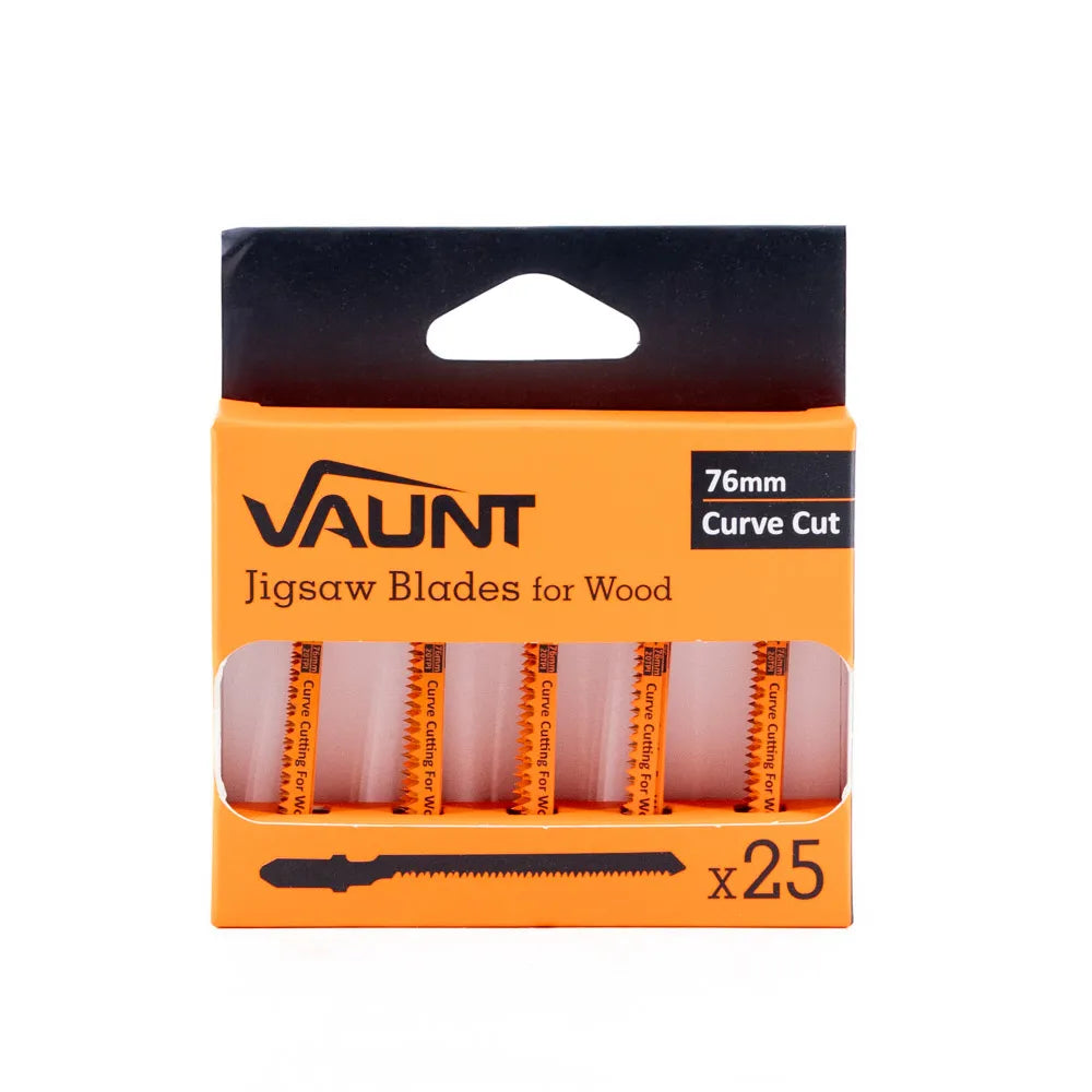 Vaunt Curved Wood Cutting (T101AO) Jigsaw Blades - Pack of 25