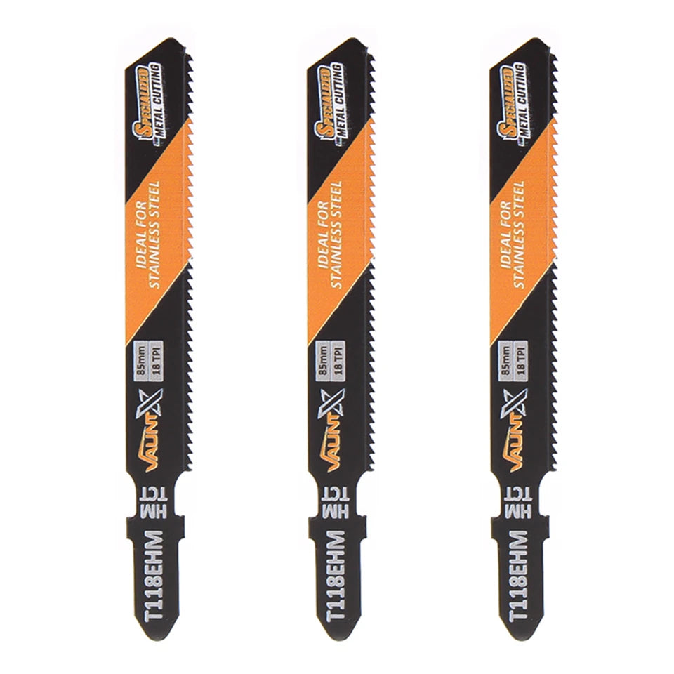 Vaunt X TCT Stainless Steel (INOX) Cutting (T118EHM) Jigsaw Blades - Pack of 3