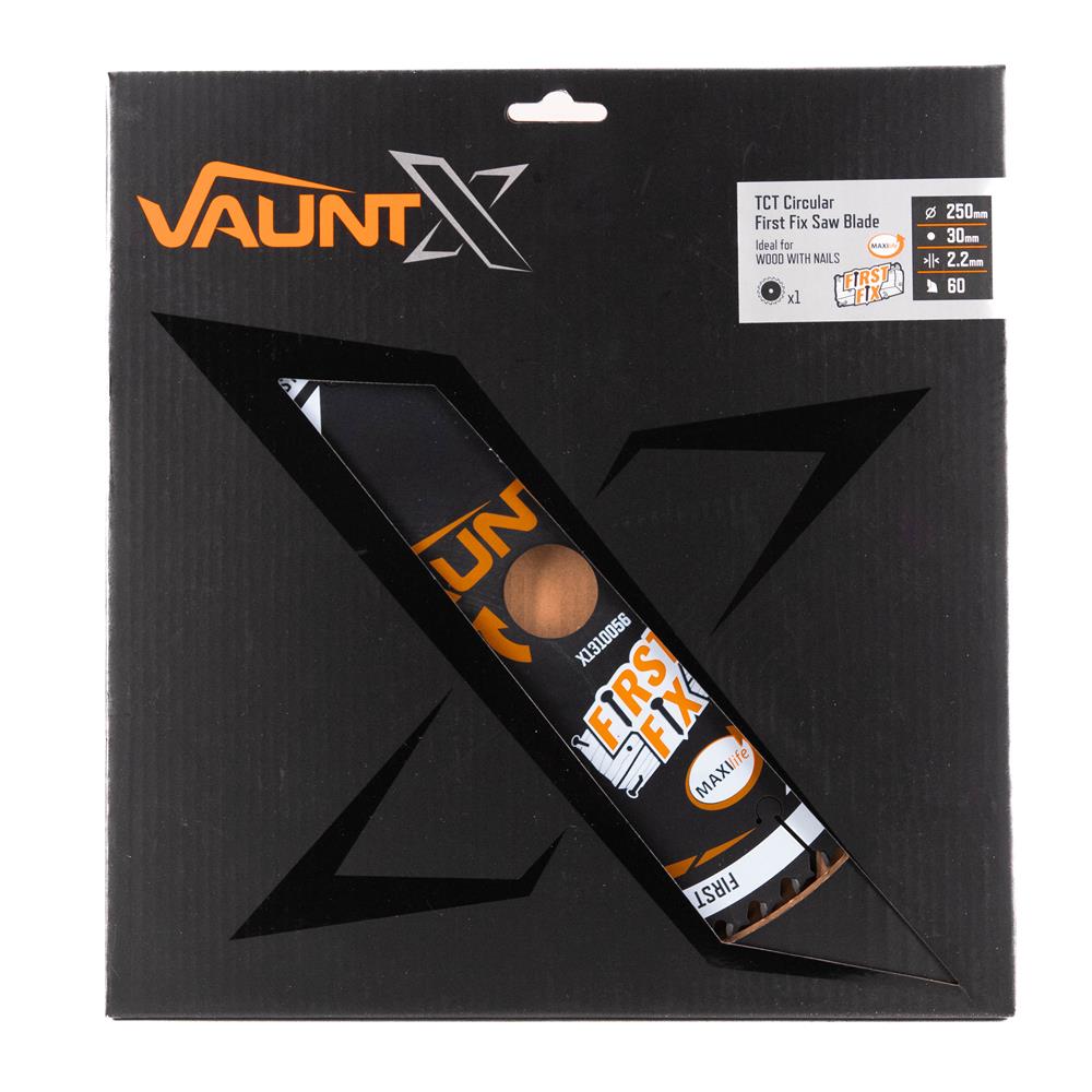 Vaunt X 250mm x 30mm 60T First Fix Circular Saw Blade