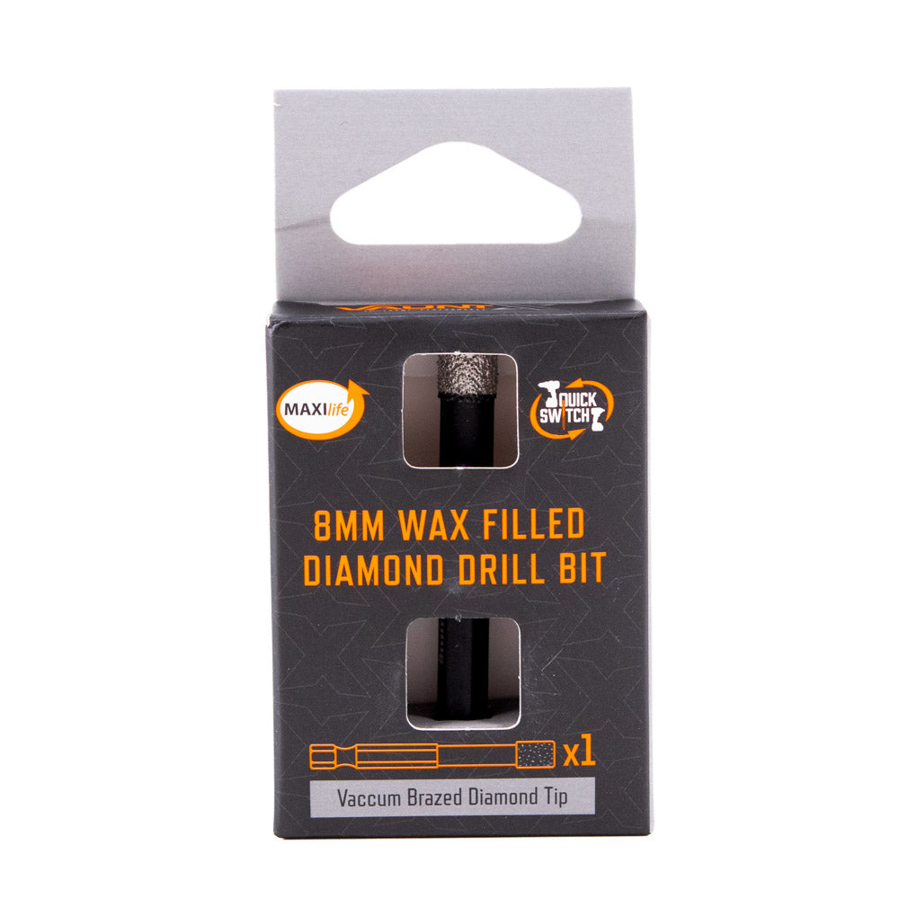Vaunt X 8.0mm x 68mm Wax Filled Diamond Tile Drill Bit
