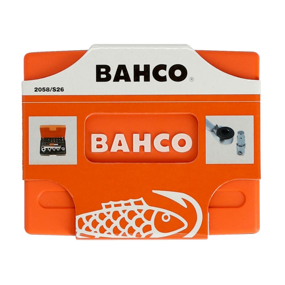 Bahco 1/4" Standard Bit & Socket Set for Slotted/Phillips/Pozidriv/TORX®/Hex Head Screw - 26 Pcs