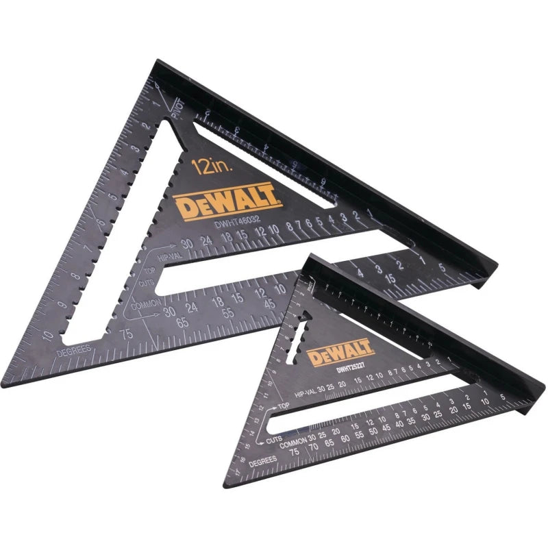 DeWalt 175mm (7") & 300mm (12") Rafter Roof Square Twin Pack