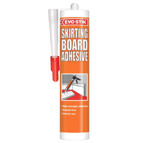Evo-Stik Solvent-Free Buff Skirting Board Adhesive 310ml Volume 5250g, 310ml