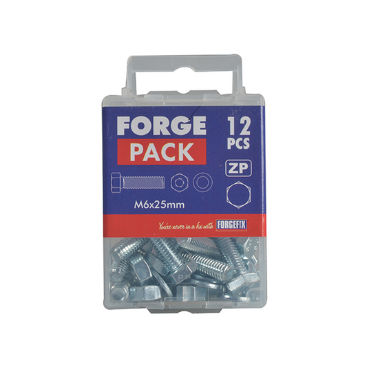 Forgefix High Tensile Bolt Set ZP M10 x 50mm (Pack of 2)