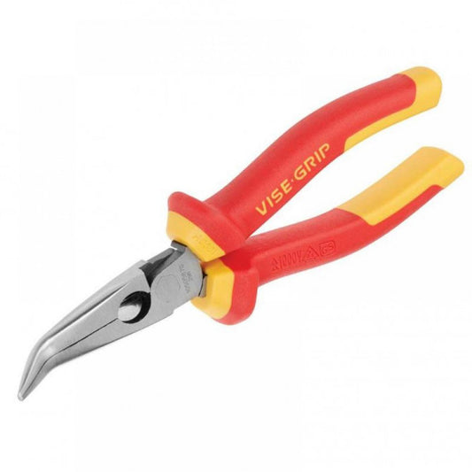 Irwin High Leverage VDE Bent Nose Pliers 200mm (8in)