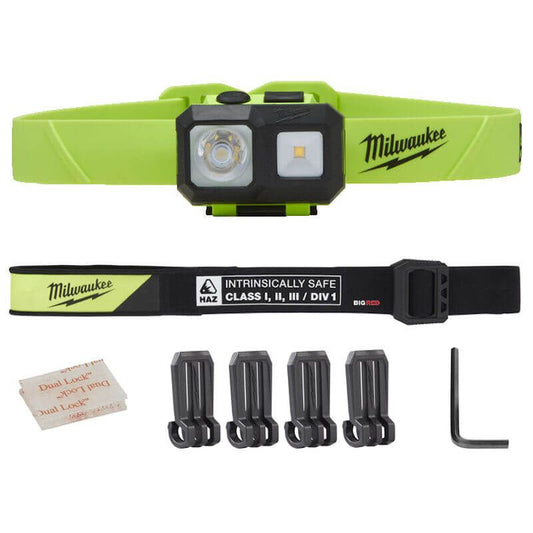 Milwaukee ISHL-LED 310 Lumens Alkaline Intrinsically Safe Headlamp With 3 x AAA Batteries