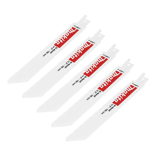 Makita Reciprocating Saw Blades 150 x 0,9 mm (Pack of 5)