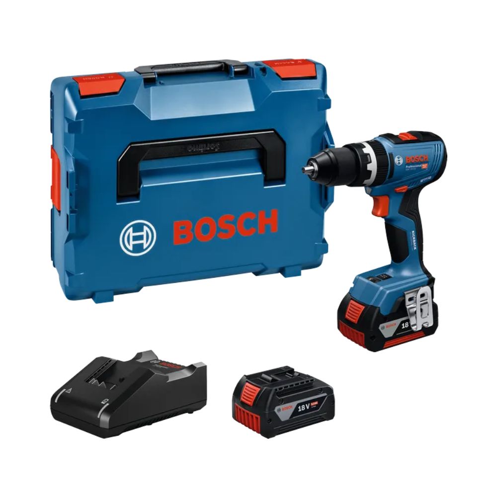 Bosch GSB18V-65 24P Combi Drill 2-18v-4Ah ProCORE Batteries