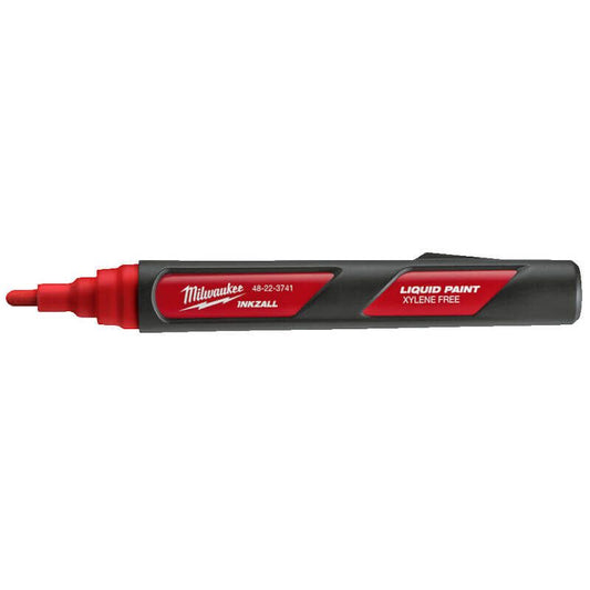 Milwaukee red Inkzall Liquid Paint Marker